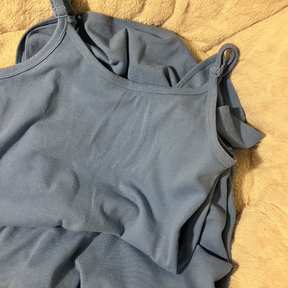 American Eagle Strapped Maxi Blue Dress